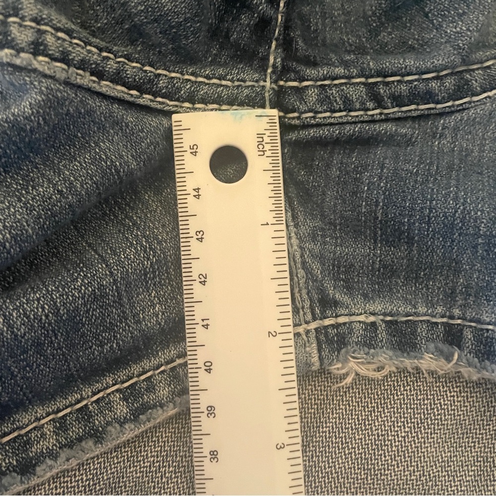 BKE Light Blue Stella Jean Shorts Low Rise Distressed Size 30 Waist - Picture 13 of 13